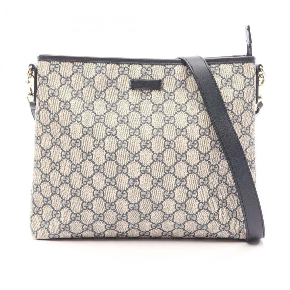 Gucci GG Supreme Shoulder Bag/Handbag, Coated Canvas and Leather, Women's, Iv...